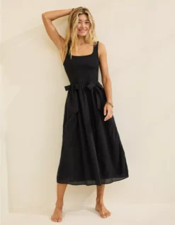 Aerie At The Barre Bow Dress True Black