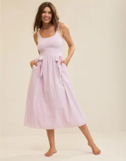 Aerie At The Barre Bow Dress Orchid