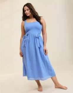 Aerie At The Barre Bow Dress Dream Blue