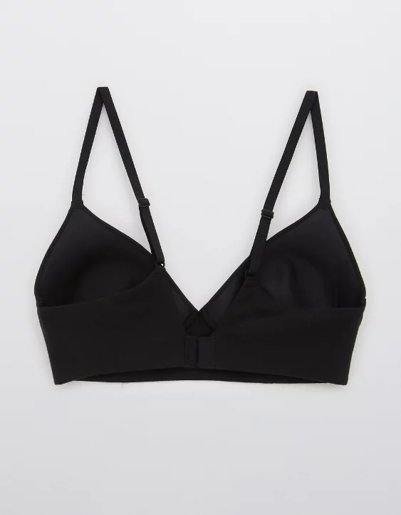 Aerie Superchill Wireless Lightly Lined Bra True Black - Image 4