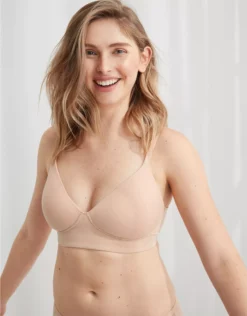 Aerie Superchill Wireless Lightly Lined Bra Sands