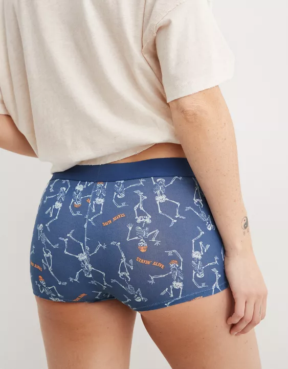 Aerie Superchill Cotton Elastic Halloween Boyshort Underwear - Image 2
