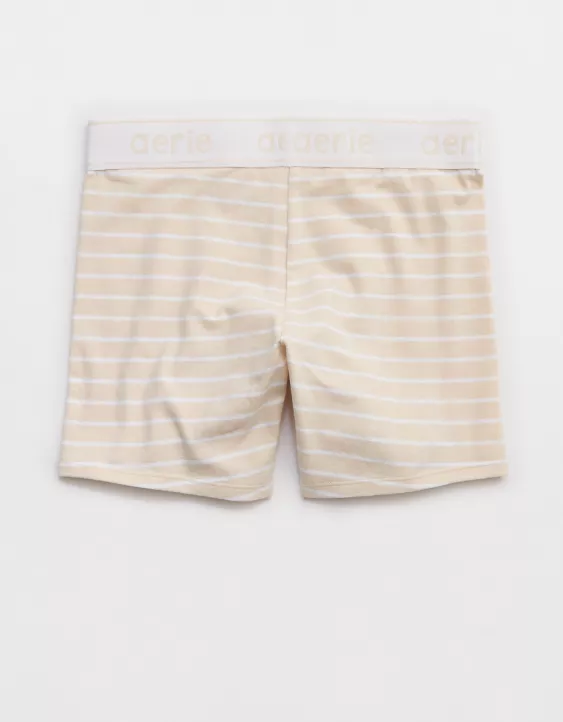 Aerie Superchill Cotton High Waisted Logo Boxer Underwear Cake Batter - Image 4