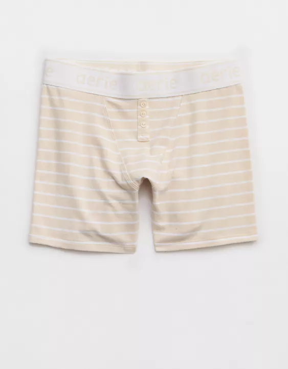 Aerie Superchill Cotton High Waisted Logo Boxer Underwear Cake Batter - Image 3