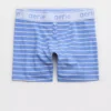 Aerie Superchill Cotton High Waisted Logo Boxer Underwear Dream Blue