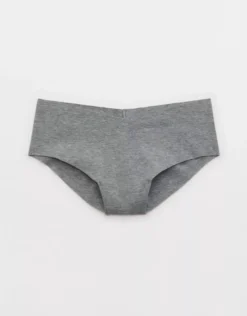 Aerie Superchill No Show Cotton Cheeky Underwear Dark Heather Gray