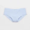 Aerie Superchill No Show Cotton Cheeky Underwear Eyelet Blue