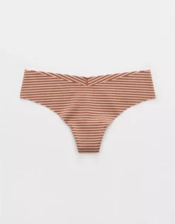 Aerie Superchill No Show Cotton Thong Underwear Horizon