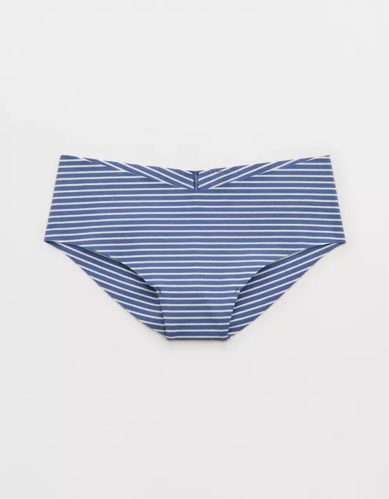 Aerie Superchill No Show Cotton Cheeky Underwear Marbled Blue - Image 3