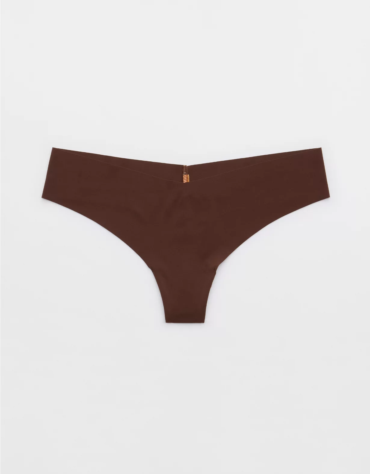 Aerie SMOOTHEZ No Show Thong Underwear Canyon Sun