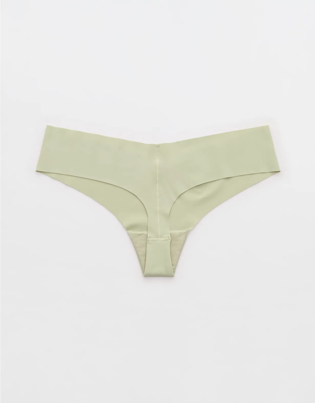 Aerie SMOOTHEZ No Show Thong Underwear Dusty Sage - Image 2