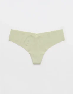 Aerie SMOOTHEZ No Show Thong Underwear Dusty Sage