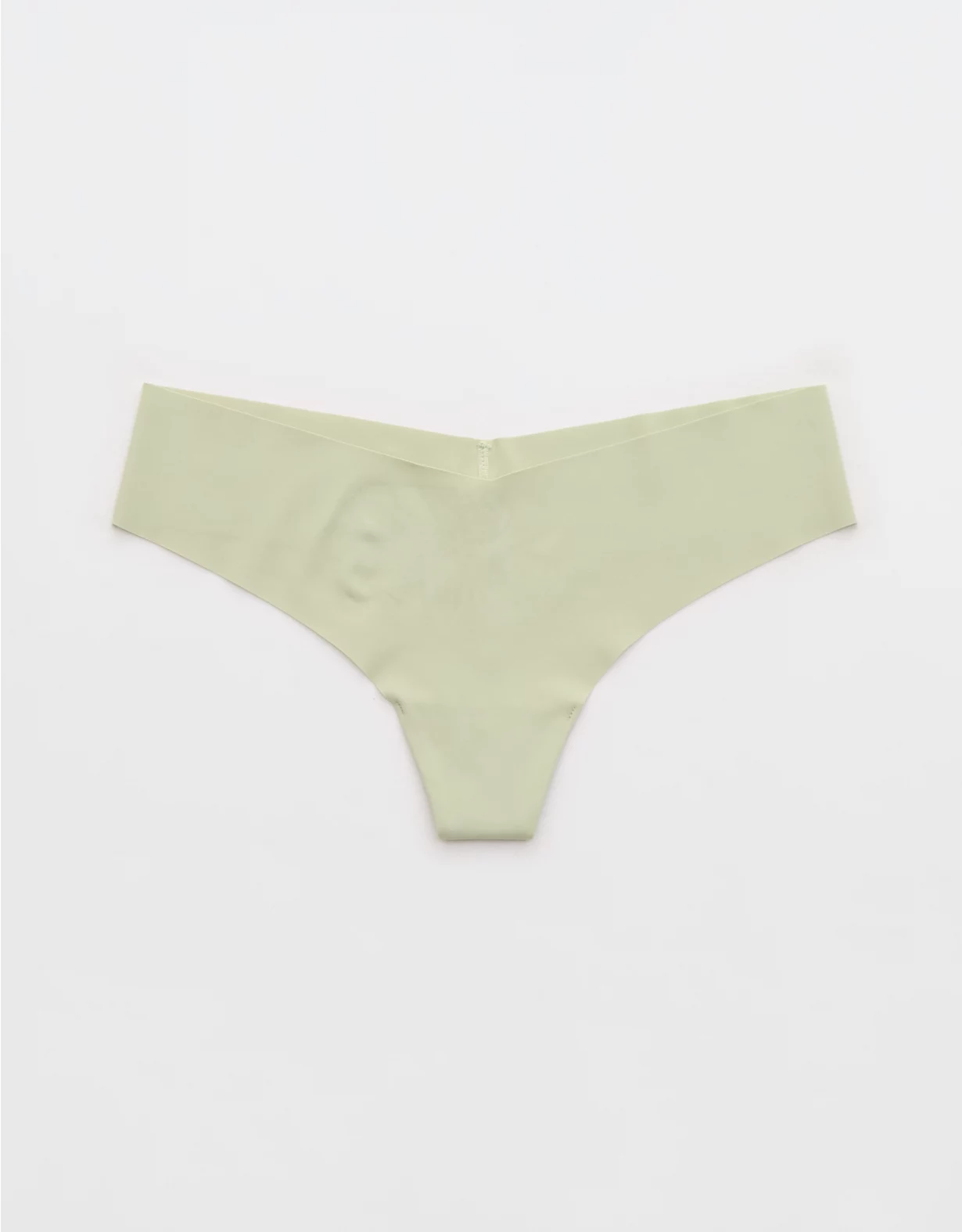 Aerie SMOOTHEZ No Show Thong Underwear Dusty Sage