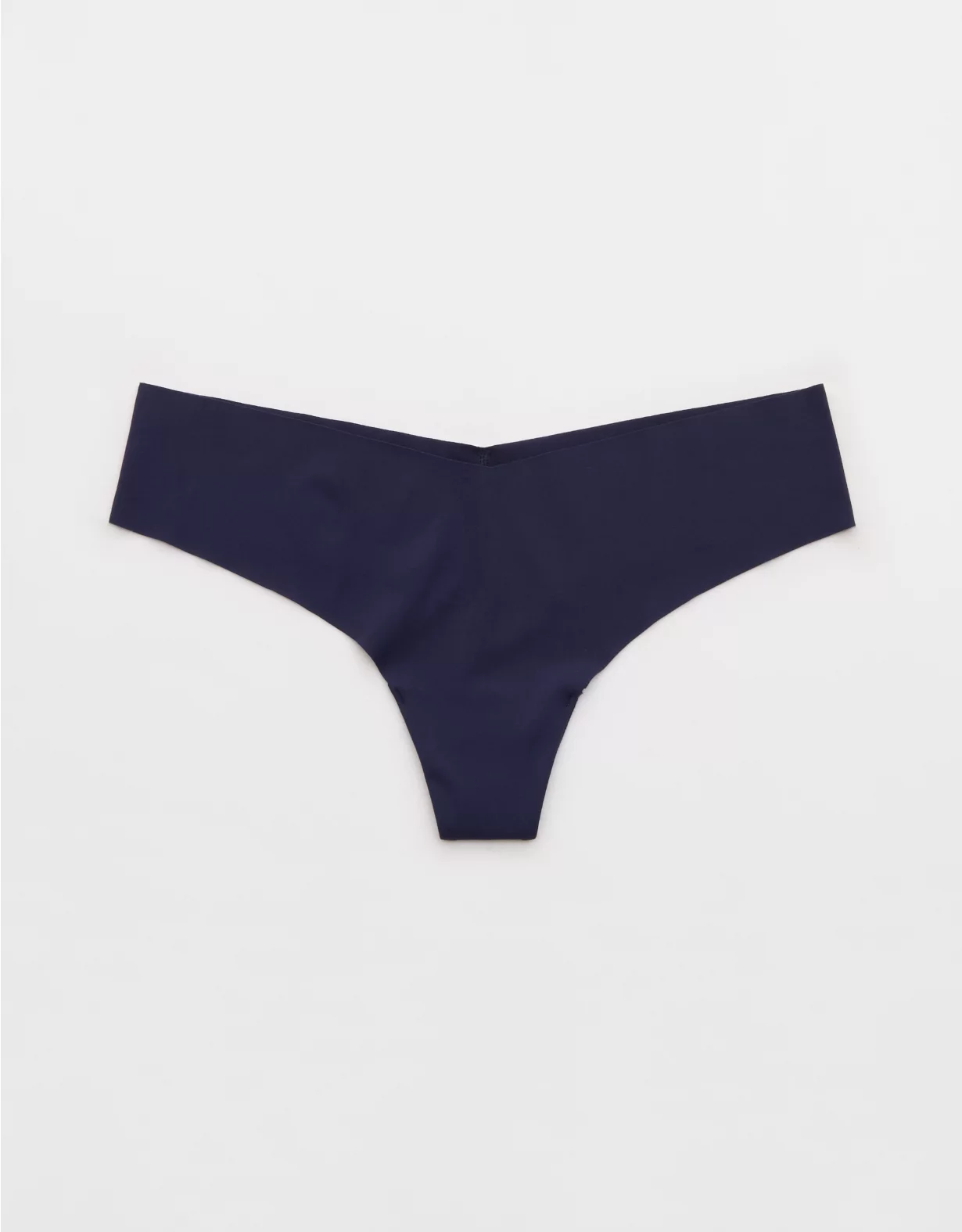 Aerie SMOOTHEZ No Show Thong Underwear Navy