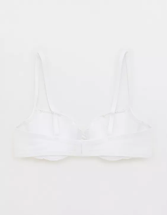 Aerie Show Off Eyelet Balconette Bra White - Image 4
