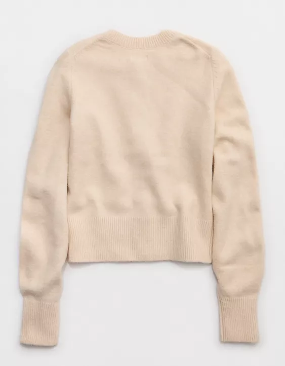 Aerie Softest Classic Cardigan Sandbar - Image 4