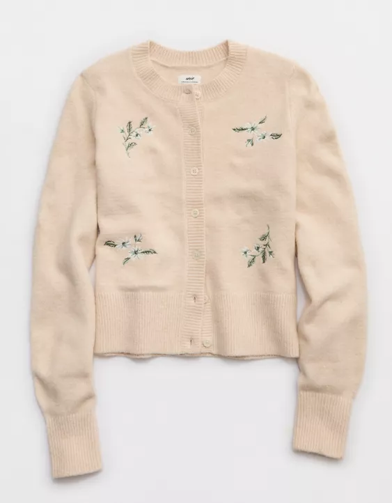 Aerie Softest Classic Cardigan Sandbar - Image 3