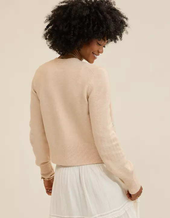Aerie Softest Classic Cardigan Sandbar - Image 2
