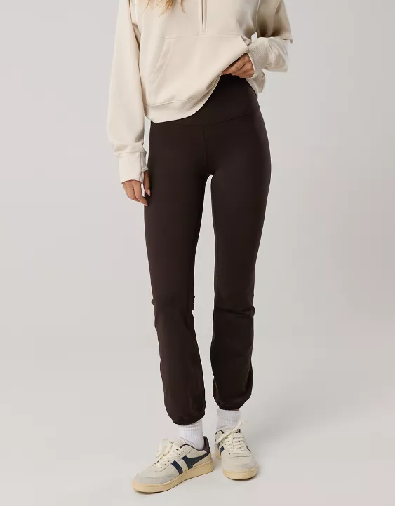 OFFLINE By Aerie The Hugger High Waisted Cinch Pant Deep Earth - Image 5