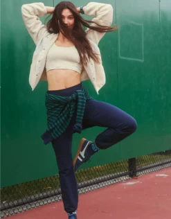 OFFLINE By Aerie The Hugger High Waisted Cinch Pant Royal Navy