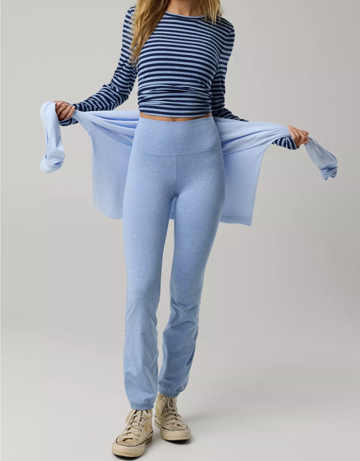 OFFLINE By Aerie The Hugger High Waisted Cinch Pant Monaco Blue