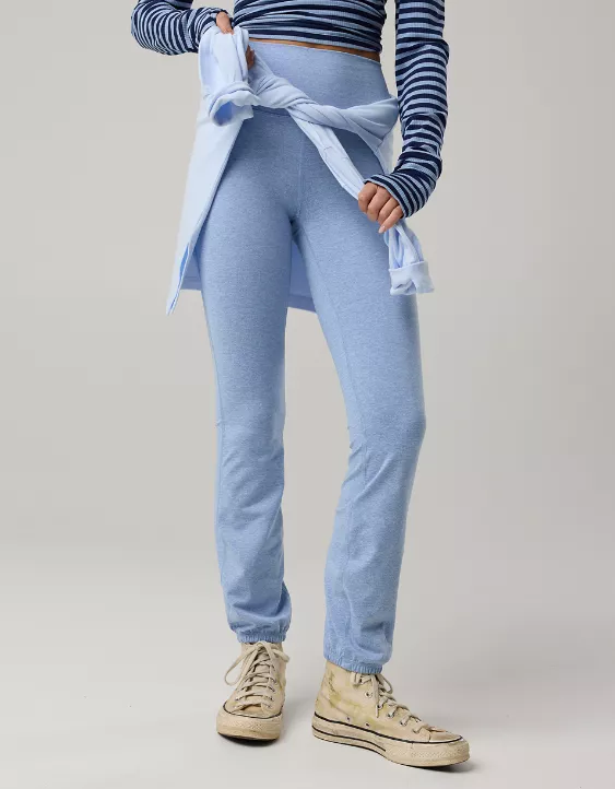 OFFLINE By Aerie The Hugger High Waisted Cinch Pant Monaco Blue - Image 5