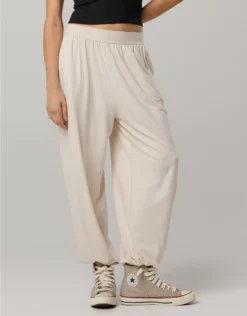 OFFLINE By Aerie The Hugger Go With The Flow Baggy Jogger Cake Batter