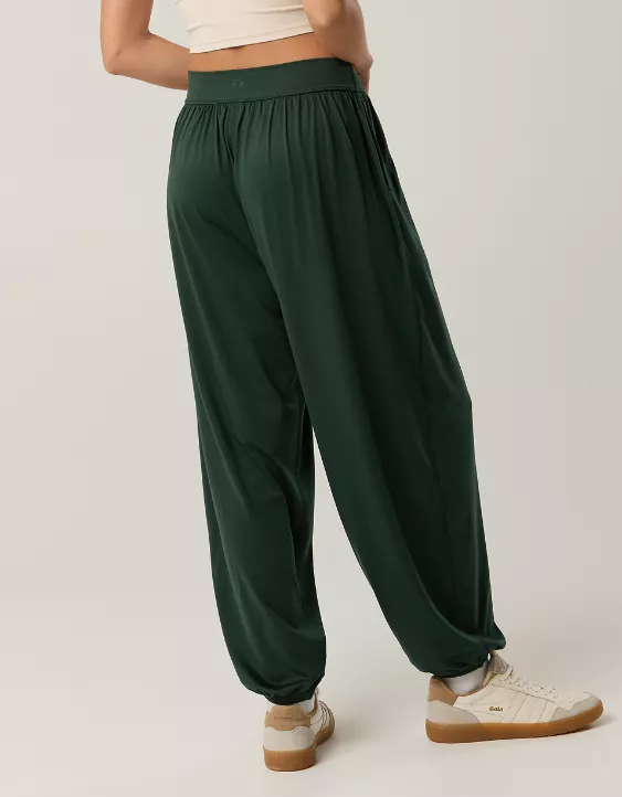 OFFLINE By Aerie The Hugger Go With The Flow Baggy Jogger Mystical Green - Image 3