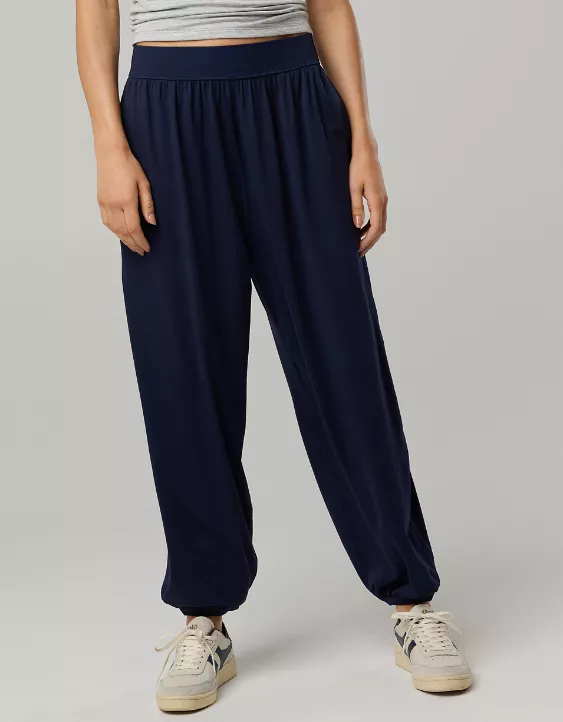 OFFLINE By Aerie The Hugger Go With The Flow Baggy Jogger Royal Navy - Image 5