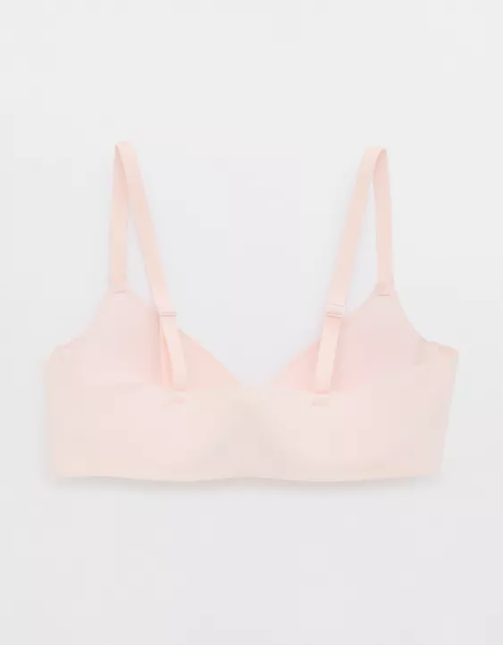 Aerie SMOOTHEZ Pull On Push Up Bra Ballet Pink - Image 4