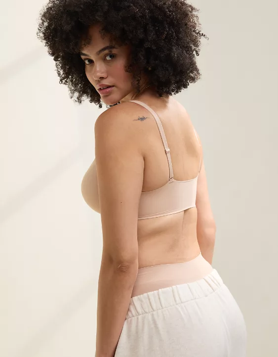 Aerie SMOOTHEZ Pull On Push Up Bra Sands - Image 2