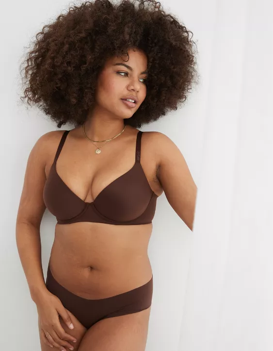 Aerie SMOOTHEZ Pull On Push Up Bra Canyon Sun - Image 5