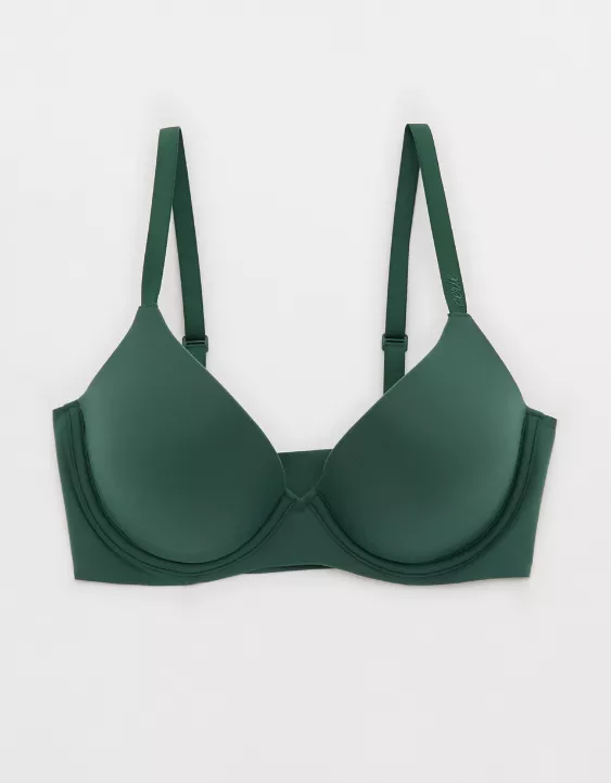 Aerie SMOOTHEZ Pull On Push Up Bra Rugged Green - Image 3