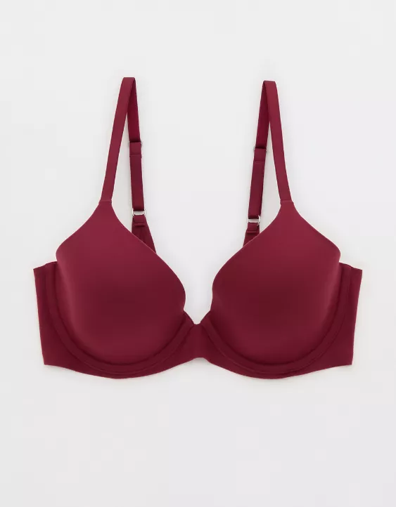 Aerie Sunnie Full Coverage Lightly Lined Bra Deep Cherry - Image 3