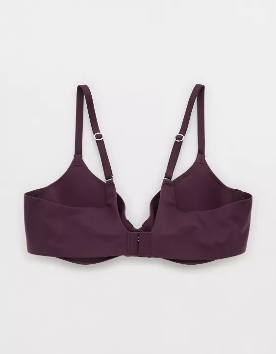 Aerie Sunnie Full Coverage Lightly Lined Bra Cool Berry - Image 4